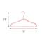Honey Can Do Pink Slim Profile Rubber Kids Hangers, 10ct.